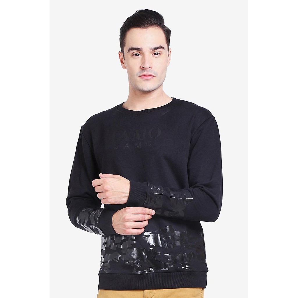 Sweater FAMO hitam original murah