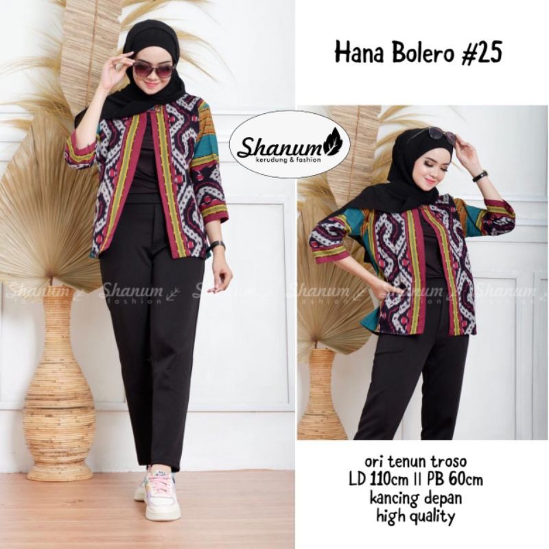 HANA BOLERO TENUN - BATIK TENUN-BLEZER TENUN-BLEZER BATIK