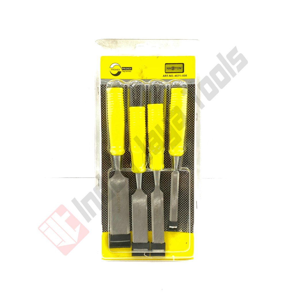 HASSTON PROHEX 4571-030 Tatah Pahat Kayu Set 4 Pcs Wood Chisel