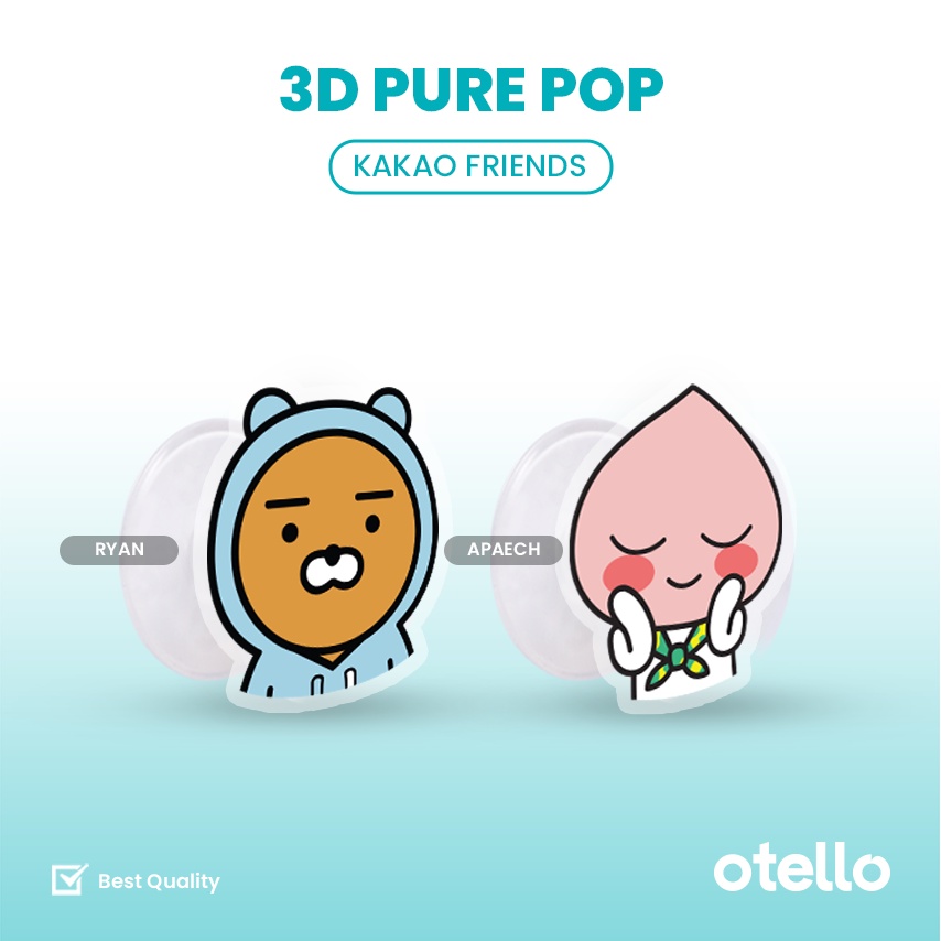 Otello - Griptok Kakao Friends Karakter Lucu Phone Grip Popstand Akrilik Stand Acrylic