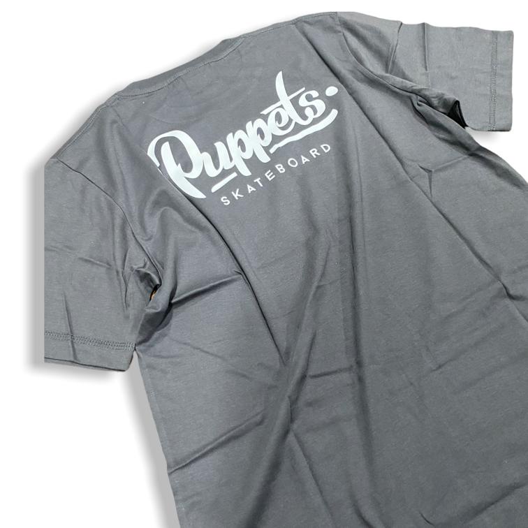 Puppets tshirt SlowLogo Grey soft cotton skateboard