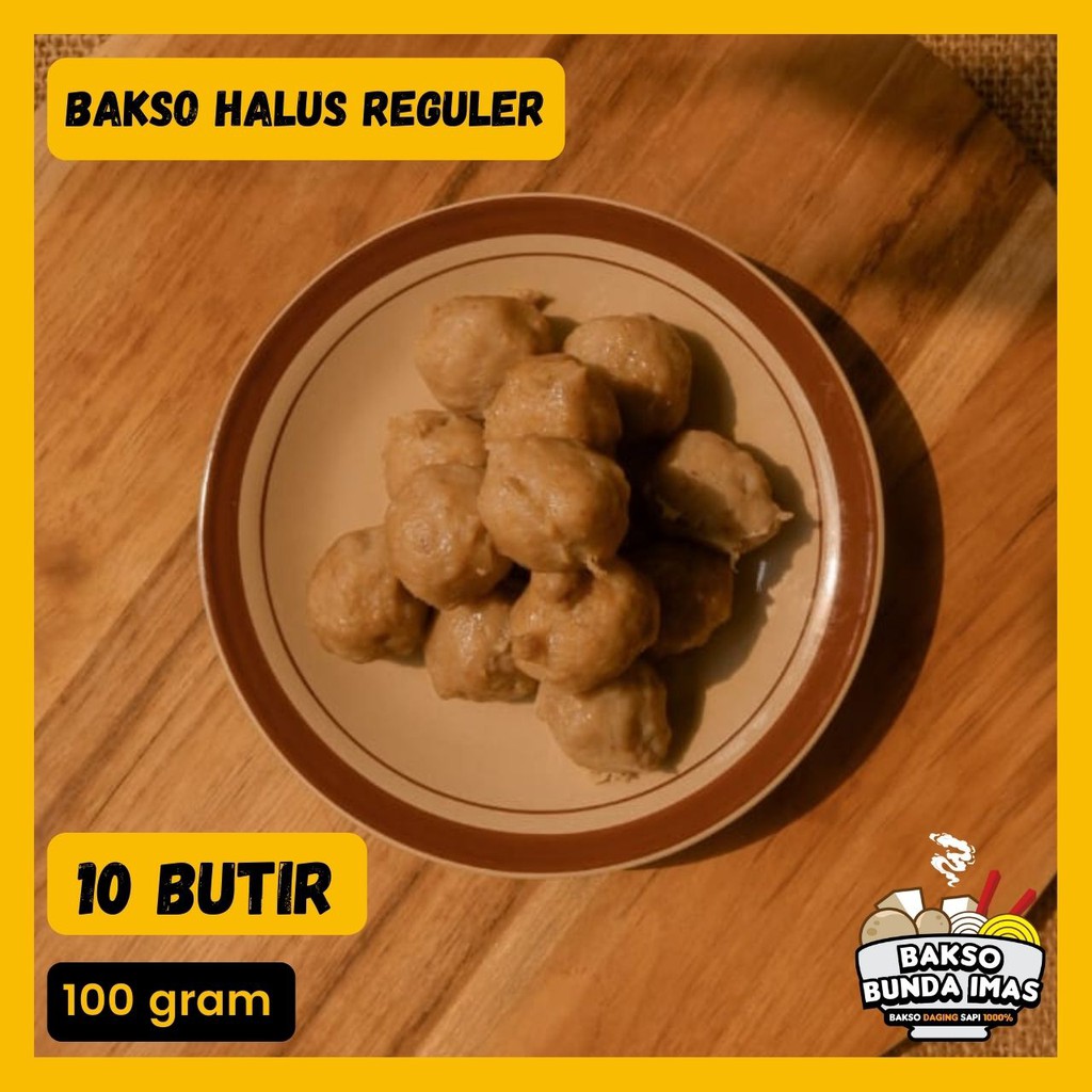 

BAKSO HALUS REGULER HOMEMADE 100% HALAL - ISI 10PCS