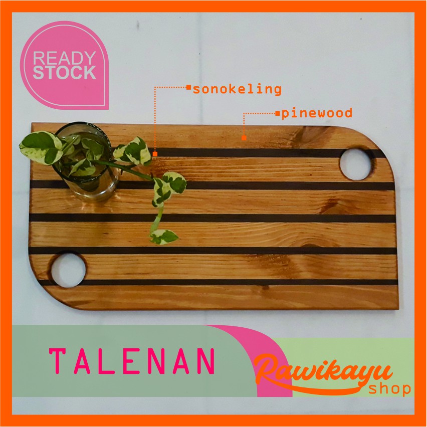 talenan / telenan / cutting board / papan kayu/ plating food