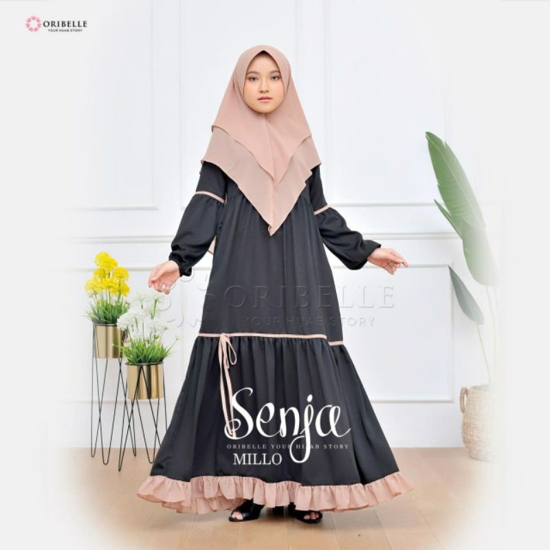 GAMIS SENJA MILO MAROON &amp; ARMY ||  ORIBELLE