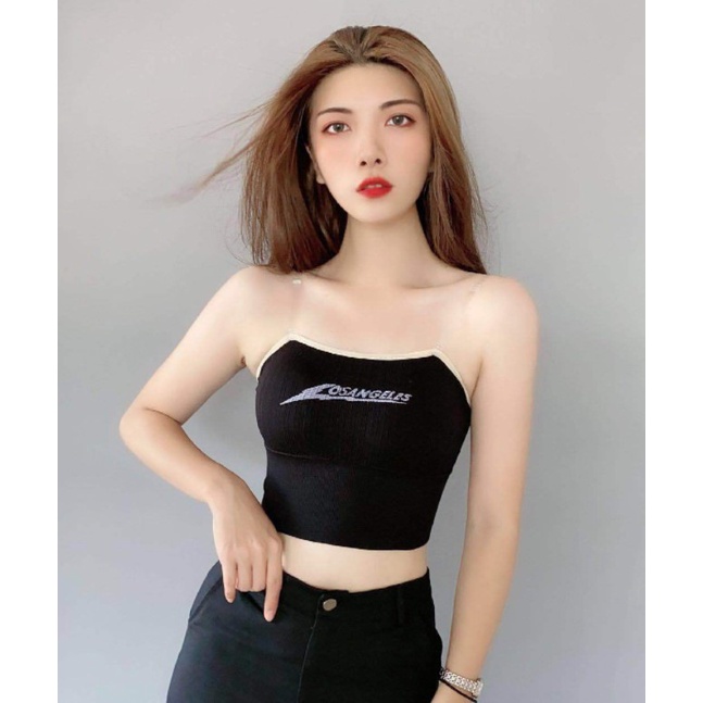 Tanktop 17 tank top atasan crop top strap transparan singlet camisol dengan cup bra pakaian dalam wanita-3
