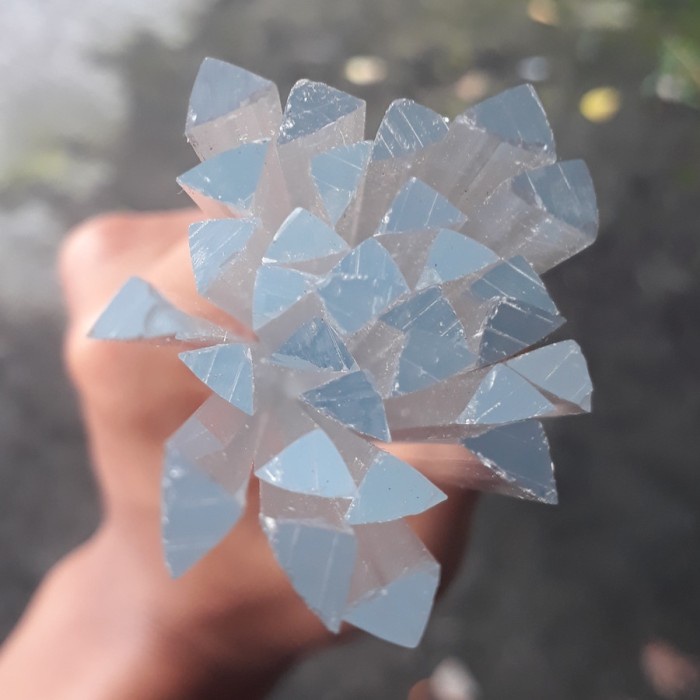 Siku Bahan Akrilik 3 MM Acrylic Siku Segitiga Panjang 60 cm x 3mm