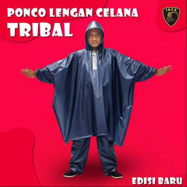 Jas Hujan PONCO LENGAN + CELANA TRIBAL