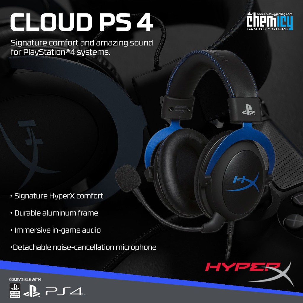 HyperX Cloud PS4 Official Playstation Licensed Gaming Headset