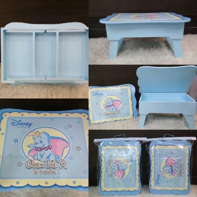 souvenir meja laci kayu lipat/meja lipat anak custom