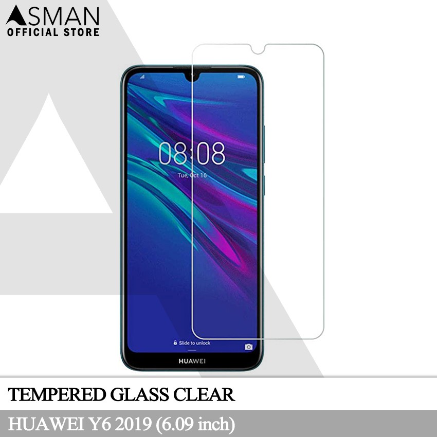 Tempered Glass Huawei Y6 (2019) | Anti Gores Pelindung Layar Kaca - Bening