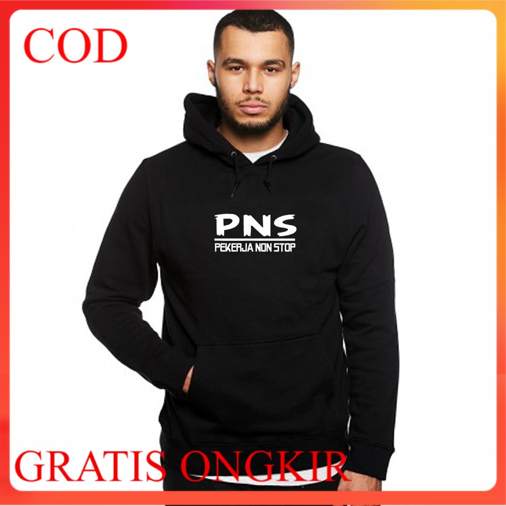 Hoodie Jaket Sweater Pria Jumper Polos Bahan Fleece Hoodie PNS