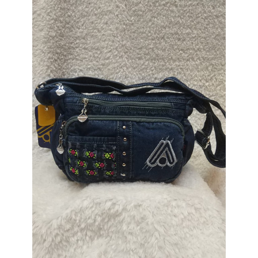 TAS SELEMPANG GAUL ORIGINAL JEANS MADELEINE 651. DARENA BAGS BANDUNG