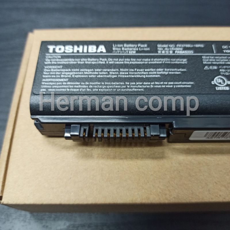 Original Baterai Laptop Toshiba DynaBook B450 B450/B B550 B550/B B551 B551/E B552 B552/F B552/G B552/H B650 B650/B Series PA3788U-1BRS PA3786U-1BRS