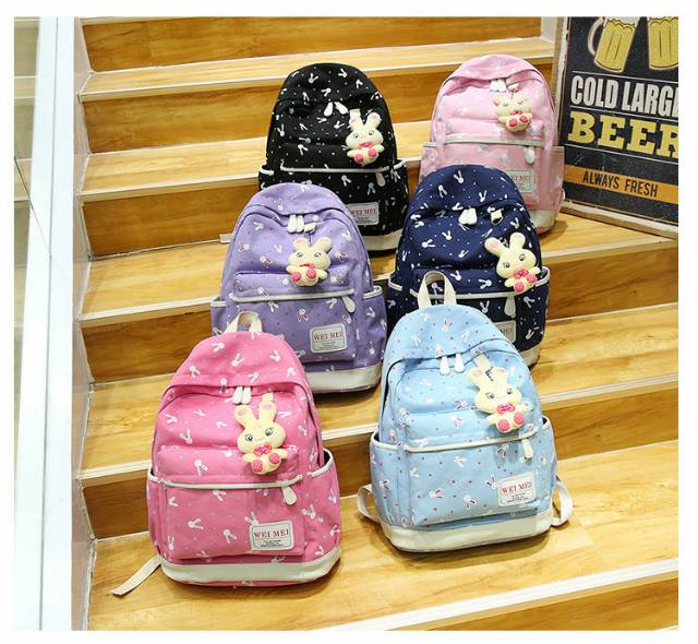 BACKPACK PLAYBOY KELINCI 4 IIN 1 BY ARISTA SHOP