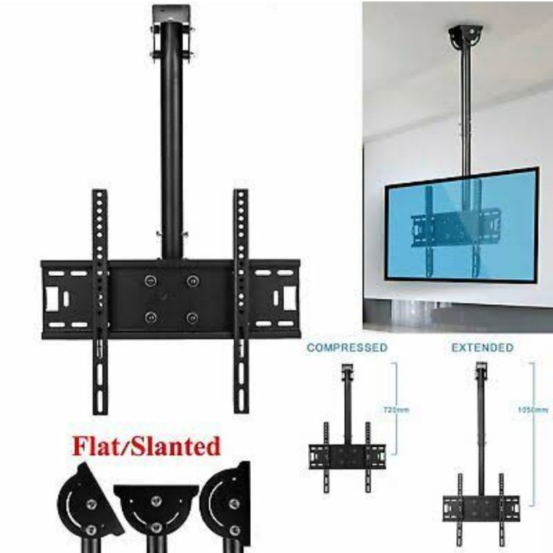 Bracket tv gantung bracket ceiling tv braket tv gantung braket gantung tv 42 43 49 50 55 60 65 70 72 Inch adjustable panjang 1,5m