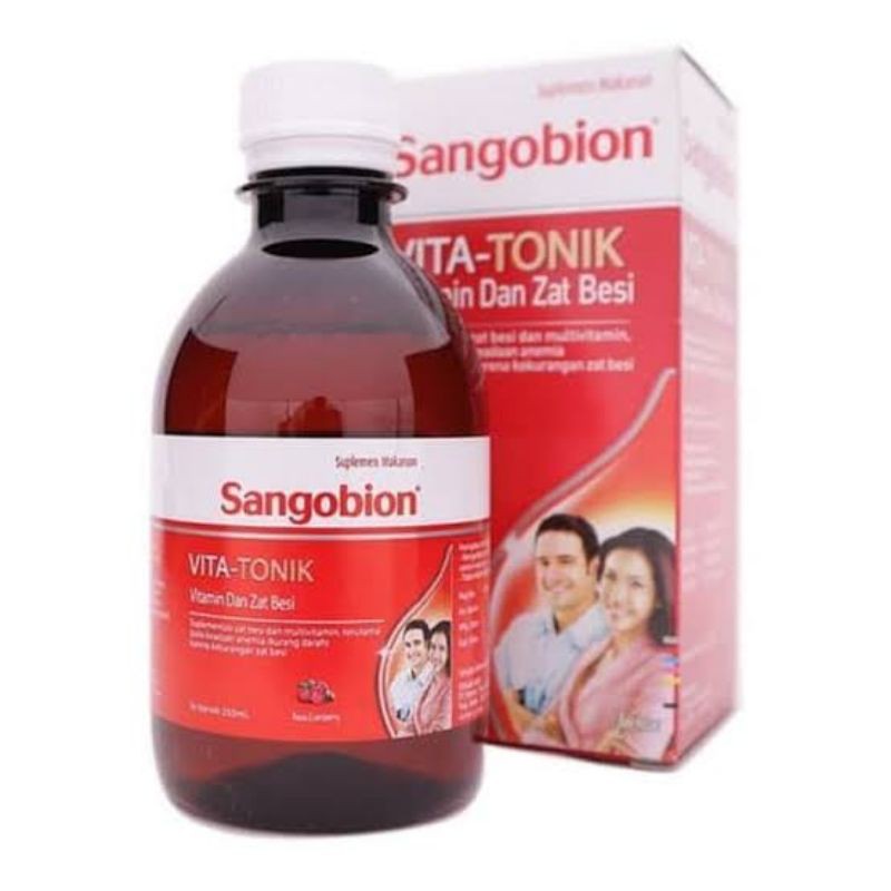 Sangobion Vita Tonik Syrup Multivitamin Dan Zat Besi 250ml ORIGINAL-BPOM