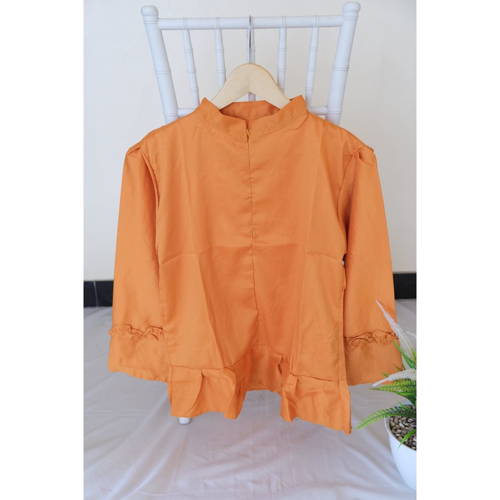 KATLINA BASIC TOP BLOUSE WANITA-MUSTARD