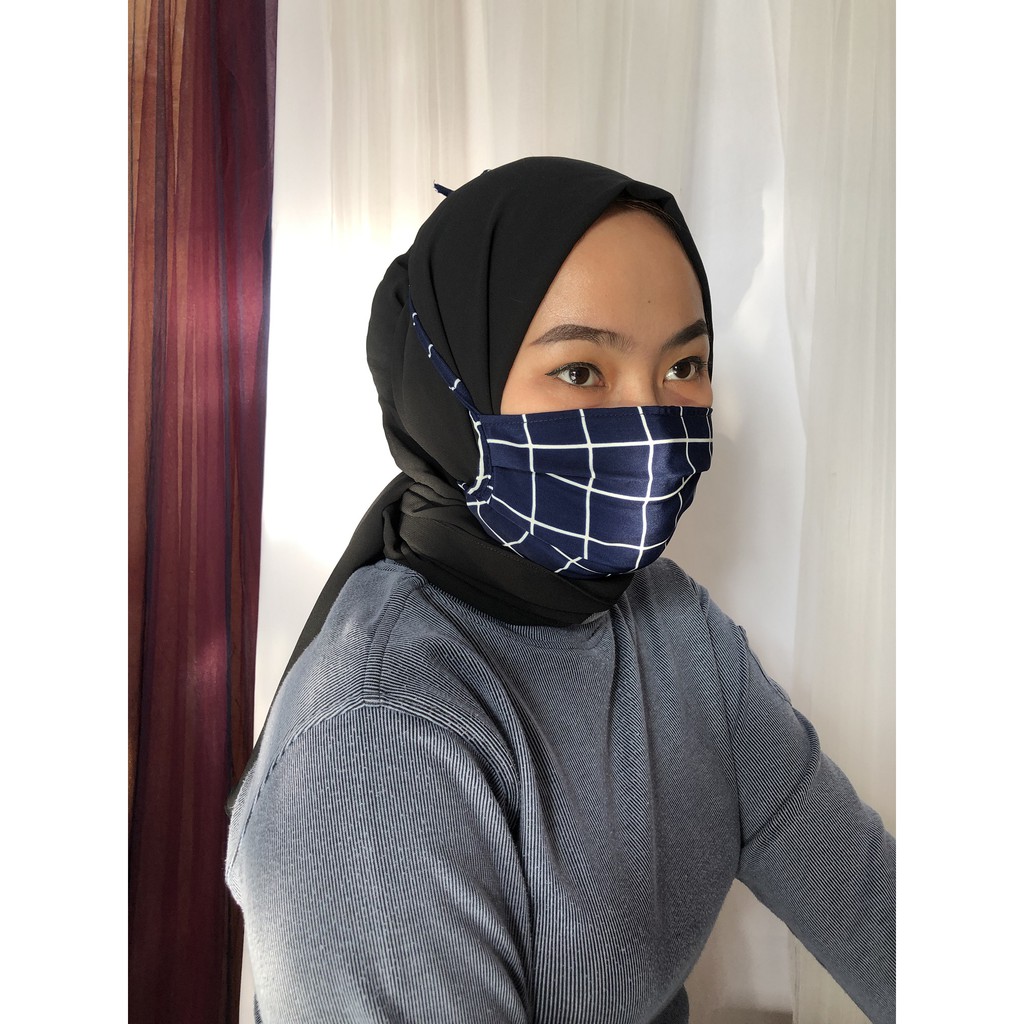 GYNDA MASKER KAIN POLOS MOTIF WOLFIS KATUN OXFORD