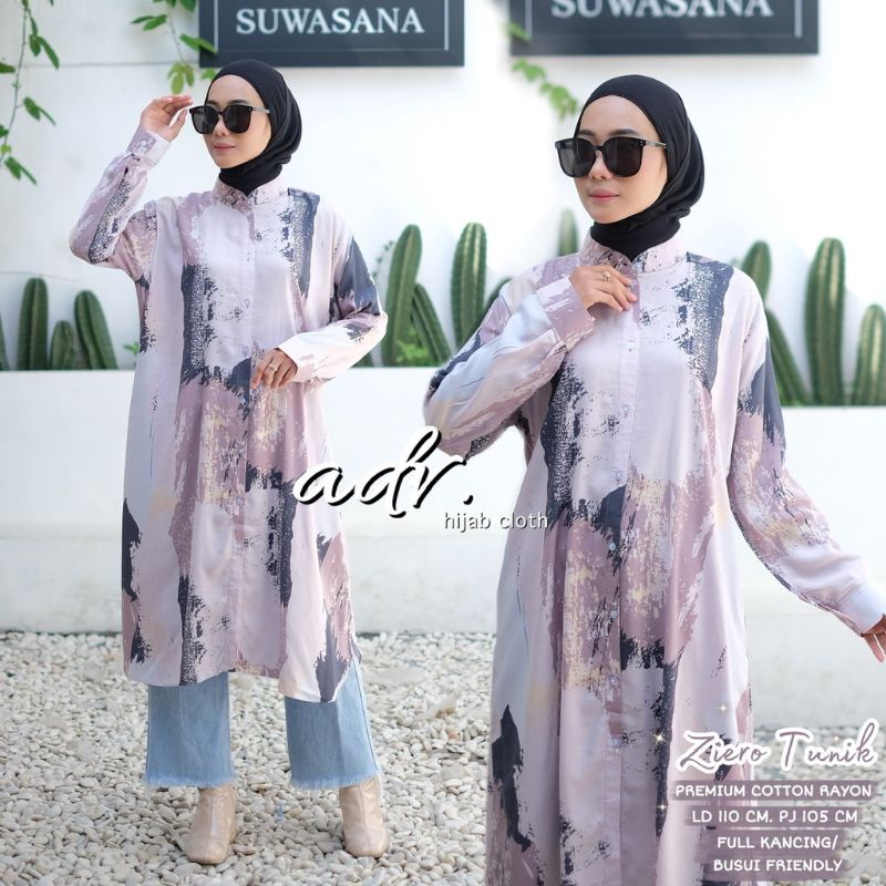 Fashion Baju Wanita Long Tunik Wolfis / Lolita Long Tunik Jumbo Motif Wanita Terbaru / Tunik Jumbo motif Ld 110