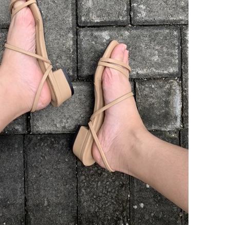 sandal heels wanita 3cm -BRAND AMELIA - dijamin 100% kualitas premium, anti licin & empuk2