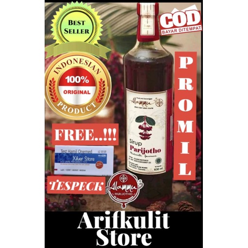 

COD-SIRUP PARIJOTO ORIGINAL 630ML+Free Tespeck penyubur kandungan alamii Promil