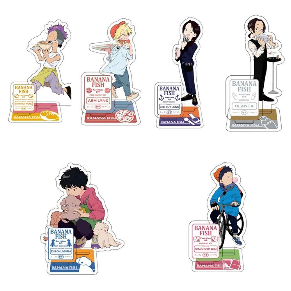 Lanfy Anime Figure Model Berdiri Mainan Anak Hadiah Kartun Ornamen Transparan Abu Okumura Eiji Figure Model Akrilik Model Plat