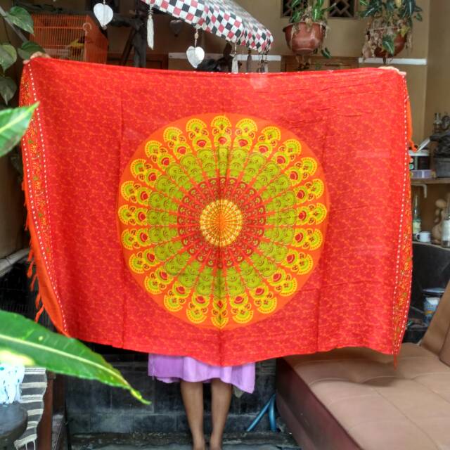 KAIN MANDALA TAPESTRY LINGKARAN MANDALA ETNIK