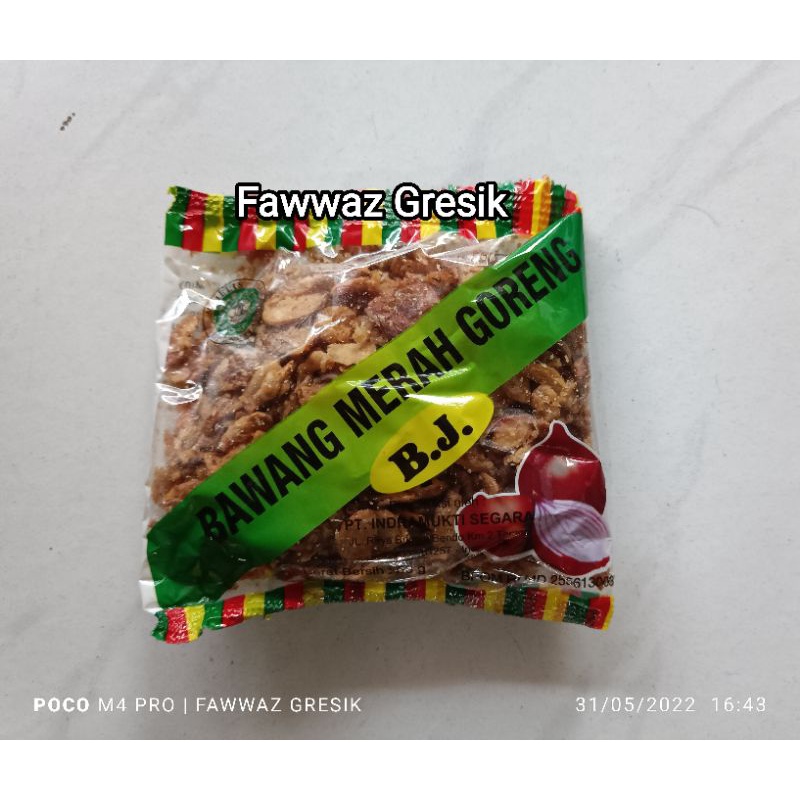 Bawang Merah Goreng BJ 50gr / Bawang Putih Goreng Sinti 50 gram Renyah