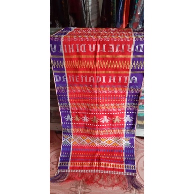 ANEKA WARNA - ULOS SADUM TENUN TANGAN TARUTUNG FULL MANIK-MANIK ULOS BATAK ULOS SADUM CANTIK TEBAL U