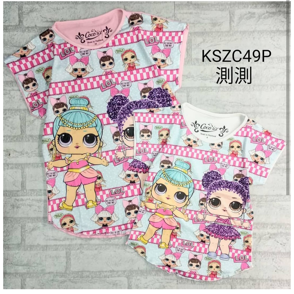 BAJU ATASAN ANAK LOL 4-7 TAHUN BAJU LOL KAOS ANAK CEWEK LOL