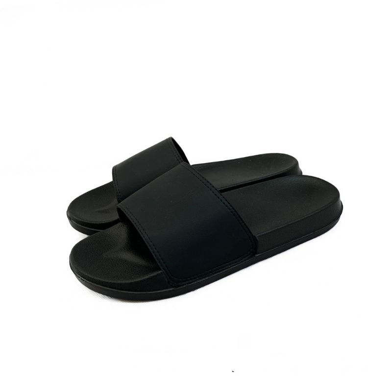 SANDAL SLIP ON/SLIDE/SLOP/NK01 HITAM POLOS GUCCI