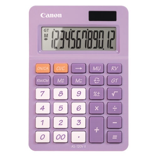 

READY! Kalkulator Calculator Canon AS-120V AS-120 AS 120 V II Ungu - Desktop 12 Digit
