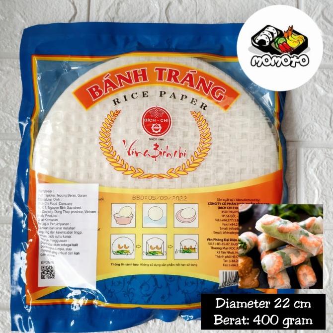 

[[COD]] Paper Rice Banh Trang 400gr 22 cm Pack Utuh Vietnam Spring Roll TERJAMIN Kode 940