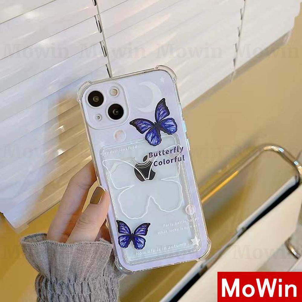 Casing Silikon Iphone 13 Pro Max 12 Pro Max 11 Pro Max 7 Plus Xr Xs Max Shockproof Motif Butterfly Moon