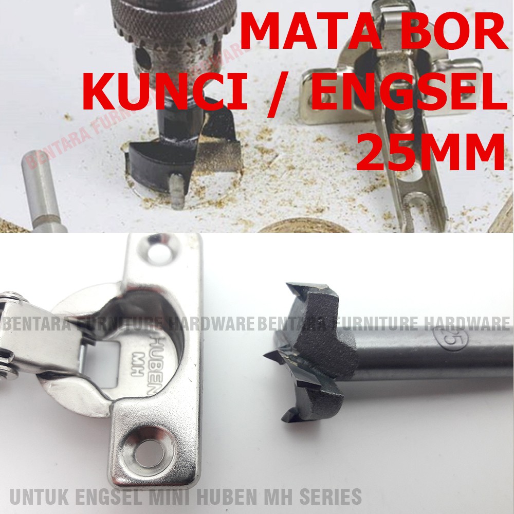 Mata Bor Kunci 25mm - Atau Untuk Lubang Engsel Mini Huben MH 26MM