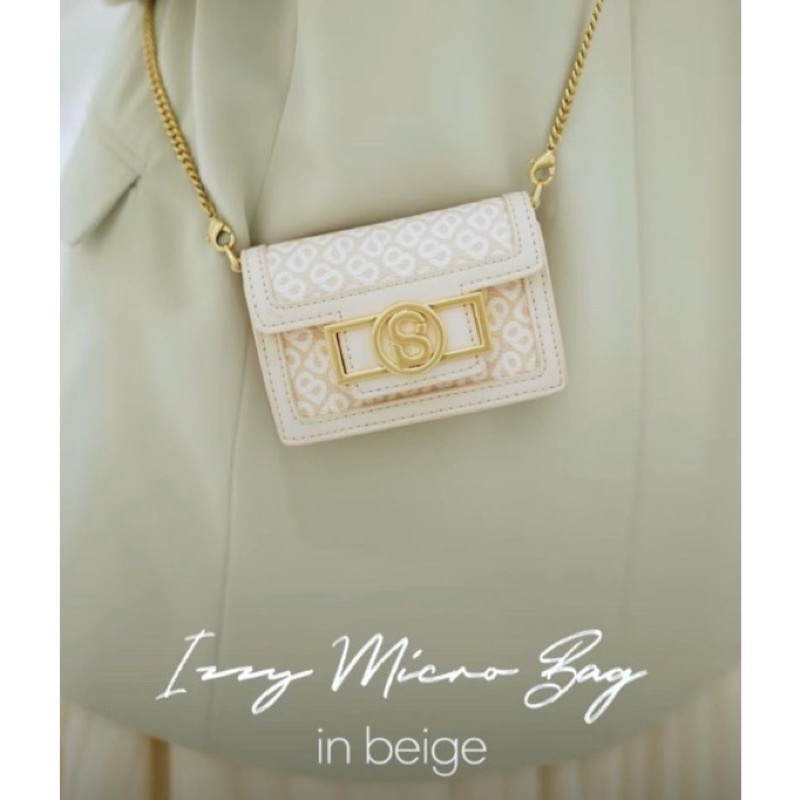 Izzy Bag Buttonscarves Micro BEIGE
