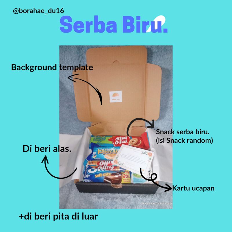 

Hampers Box makanan atau snack//Murahmeriah