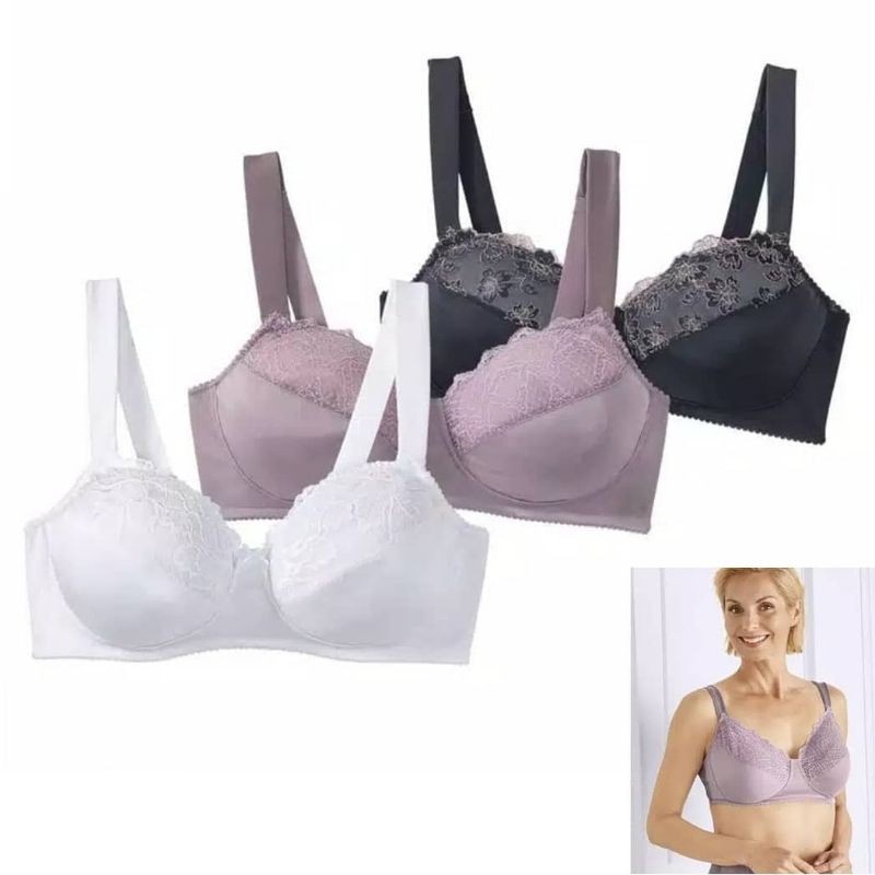 Big Size Bra Tanpa Kawat Esmara Lace Trim