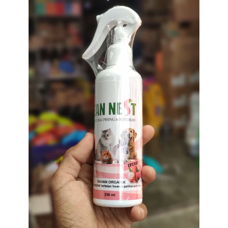 Clean Nest 250ml / Spray Penghilang Bau Kotoran Hewan