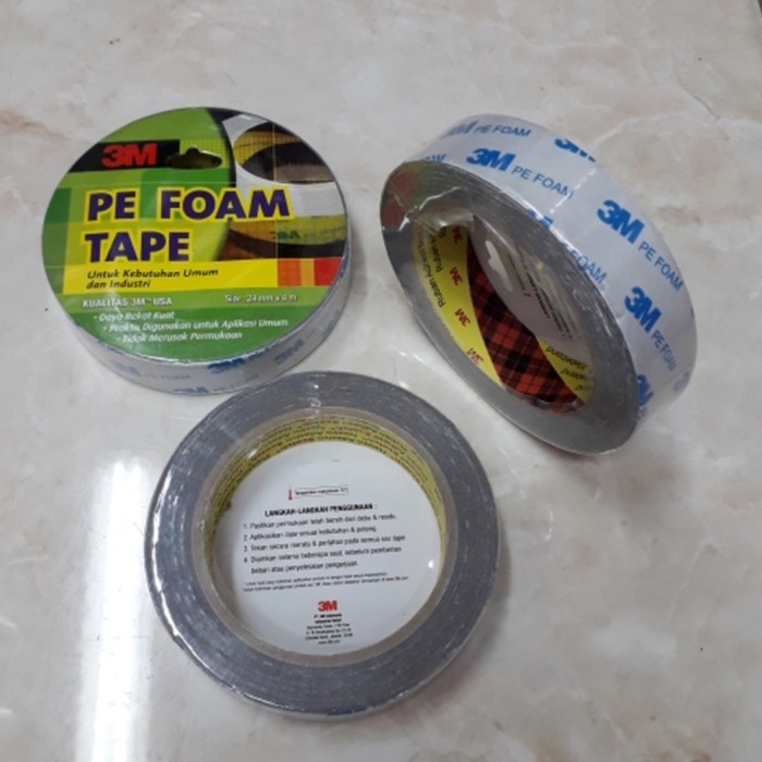 

Cuci Gudang Double Tape 3M Pe Foam Tape 24Mm Original Hemat