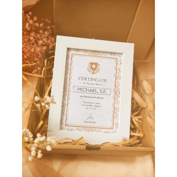 CUSTOM PIGURA SERTIFIKAT A4 | FRAME 10R