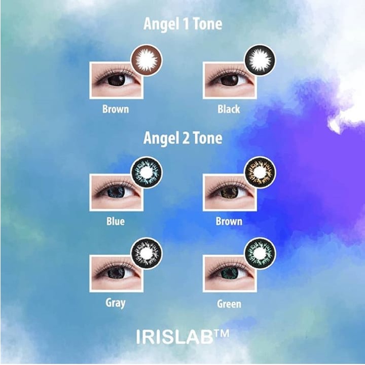 Softlens Living Color ANGEL Minus 0.50 - 2.50 DIA 14.5MM / FREE LENSCASE - KASIMURA