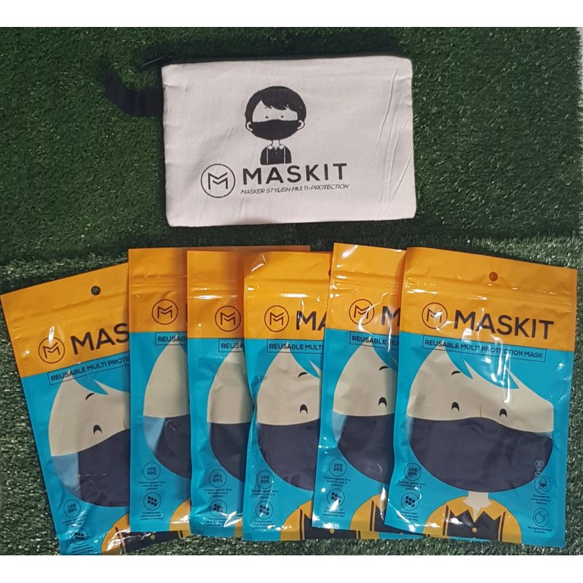 

Masker Maskit 6 pcs Gratis Pouch