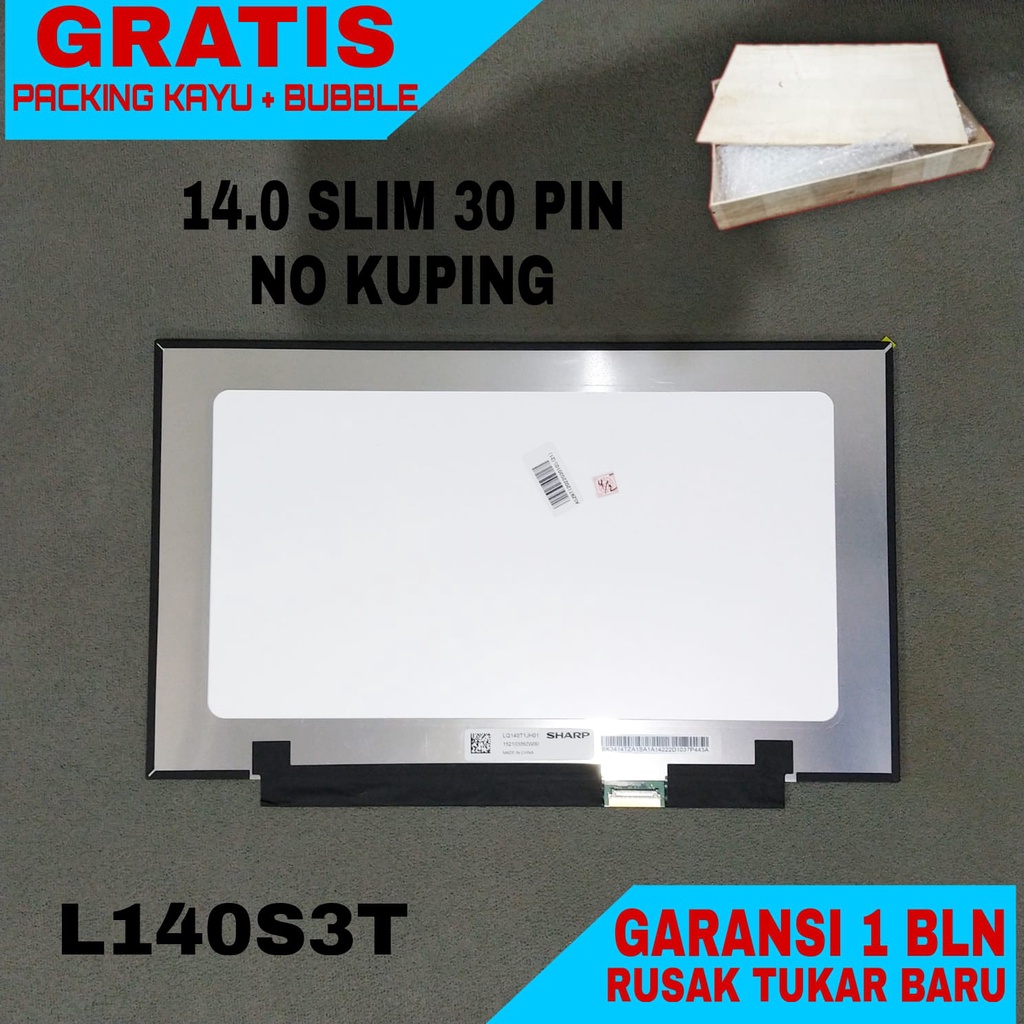 LCD LED 14 inch Slim 30 Pin No Kuping HD 1366x768