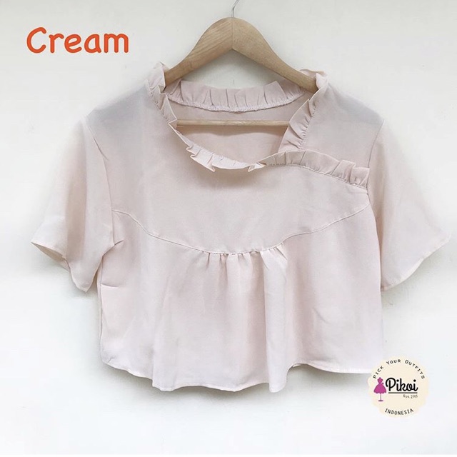 Button shirt / baju korea murah / atasan wanita bangkok / baju impor murah / vintage kekinian 1924