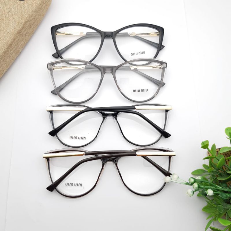 Frame kacamata miumiu 87001 cat eye best seller