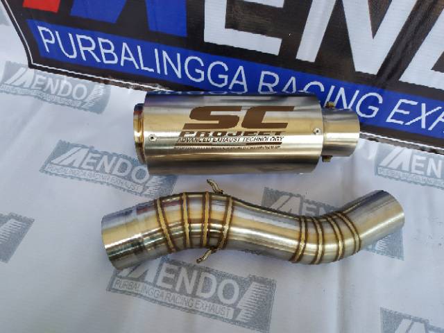 Knalpot Racing SC PROJECT SLIP ON NINJA 250 R FI RR MONO R25 MT25 CB150R CBR150 CBR250RR XMAX DLL-4