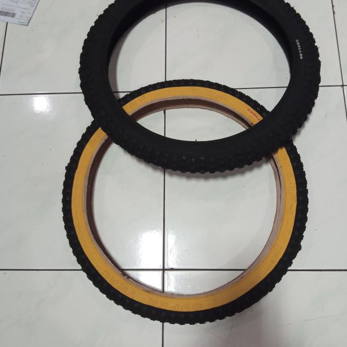 20 X 2.125 Ban Luar Sepeda Swallow,Ban Bmx Warna Hitam Kuning