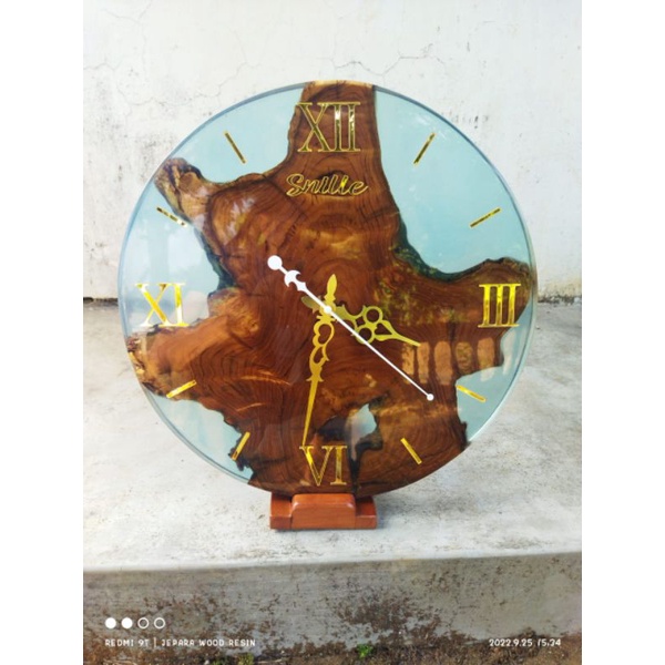 jam dinding resin custom