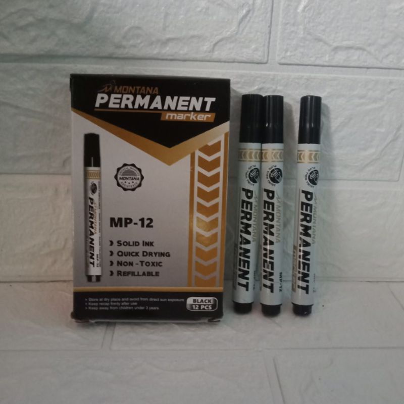 

Spidol Permanent Hitam MP-12